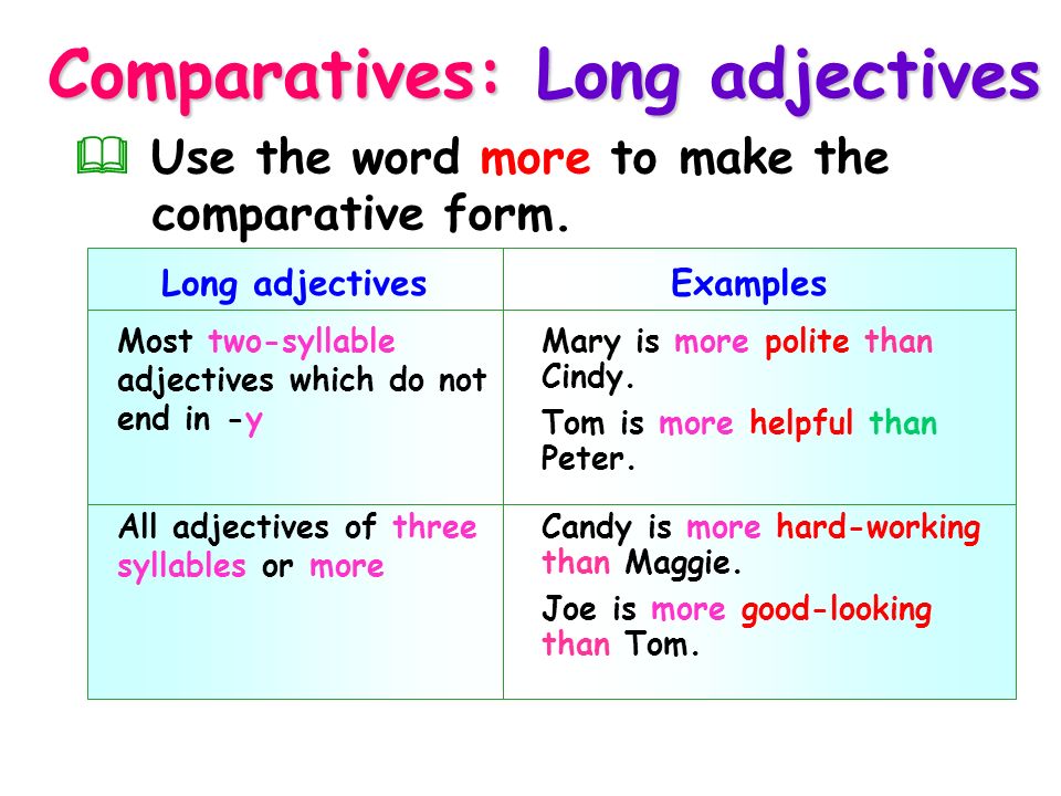 double comparatives examples